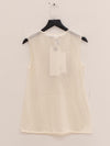 SWAYING 25 Early Autumn Seamless Long Wool Vest SW-SW25PF1T12C1-BAI White